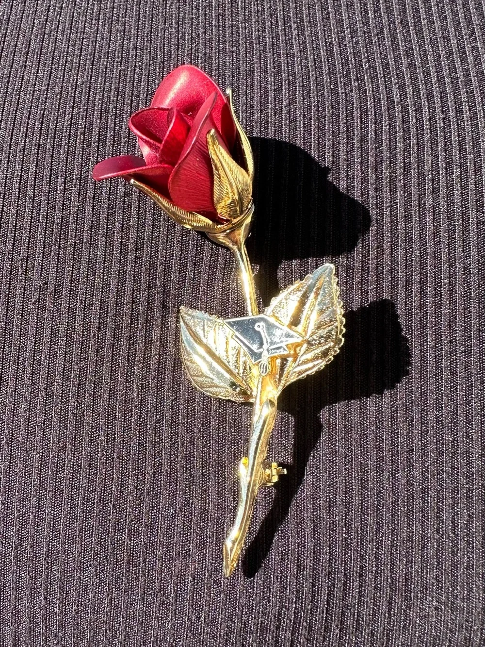 Vintage Giovanni Rose, Graduation Brooch, Signed Costume Jewelry, Mid Century